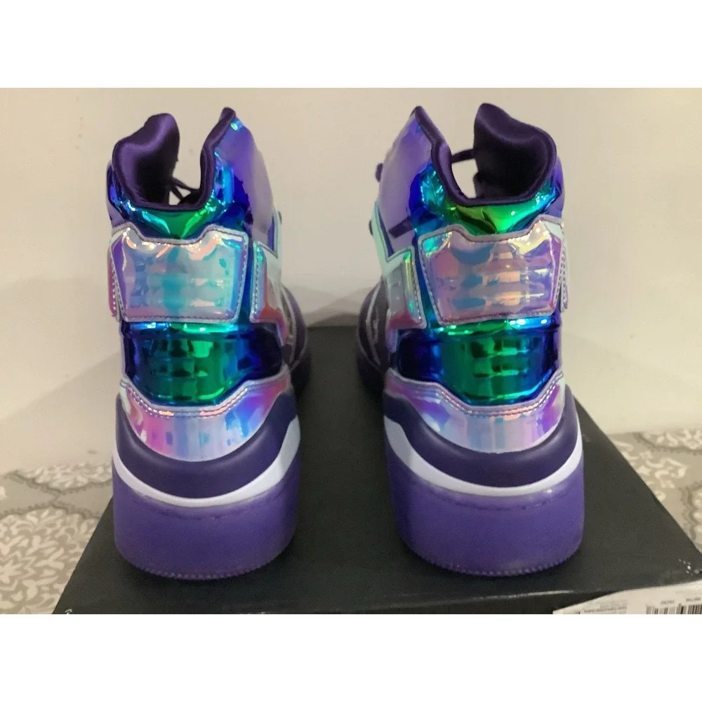 Converse ERX Impress Mens Size 18  High Top Iridescent Court Purple New